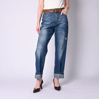 HAVEONE - JEANS MANDY CON MICRO ROTTURE ART.PLS-R129/J - JEANS