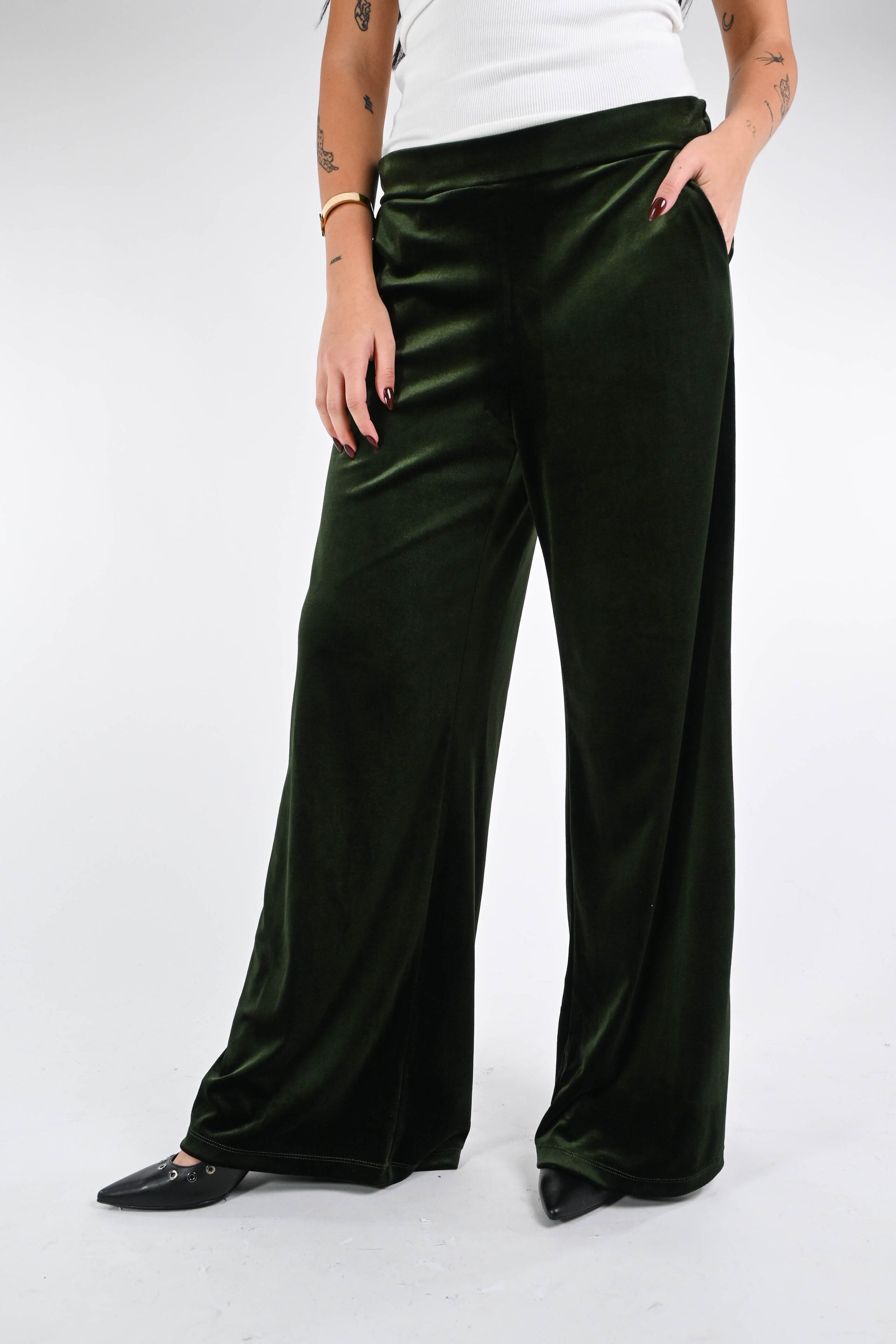 Gonna Abito Con Collo Alto Top Senza Maniche A Collo Alto Con