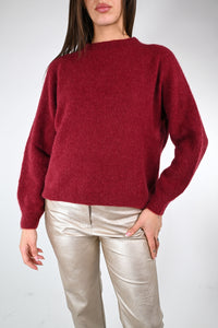 B LOVE - MAGLIA BABY ALPACA MANICA LUNGA ART.SOFT/1013 - CILIEGIA