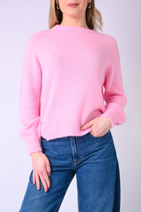 B LOVE - MAGLIA BABY ALPACA MANICA LUNGA ART.SOFT/1013 - ROSA BABY