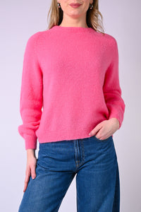 B LOVE - MAGLIA BABY ALPACA MANICA LUNGA ART.SOFT/1013 - ROSA PINK