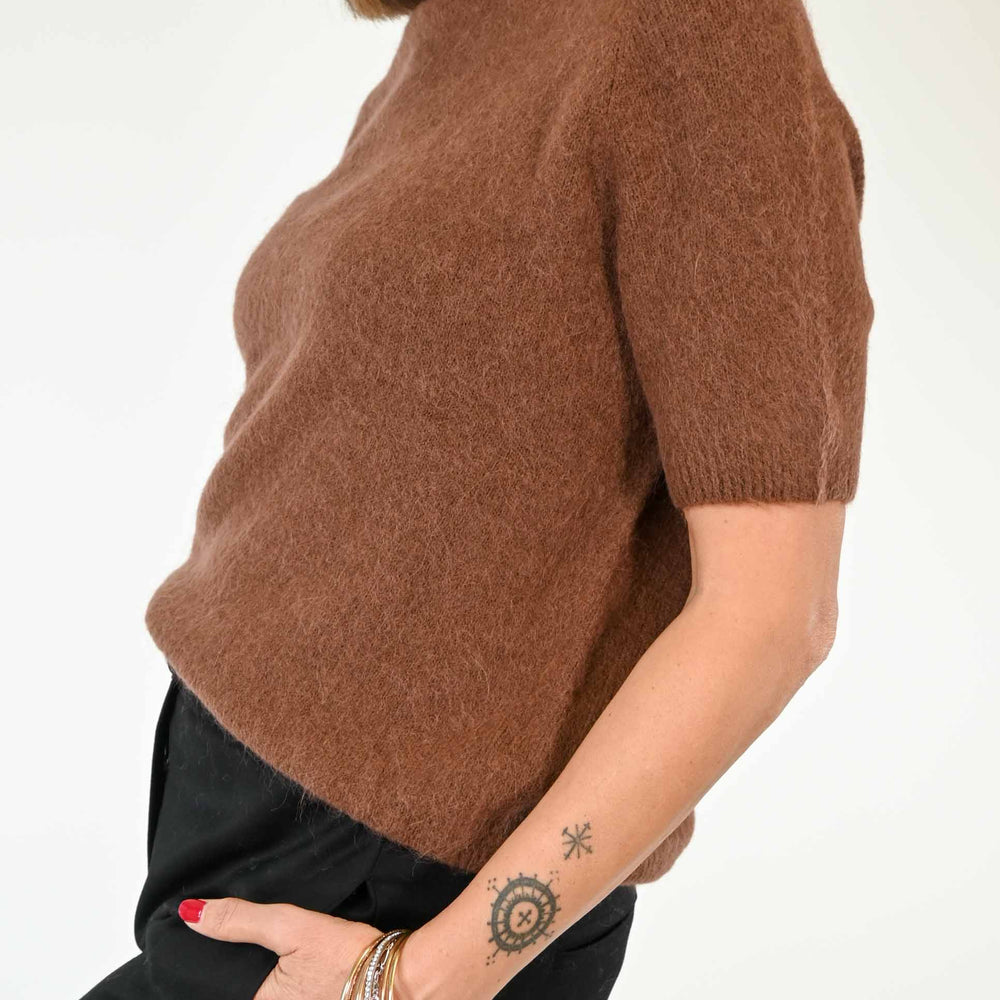 
                  
                    PULL MEZZA MANICA IN ALPACA COLOR BRUCIATO
                  
                