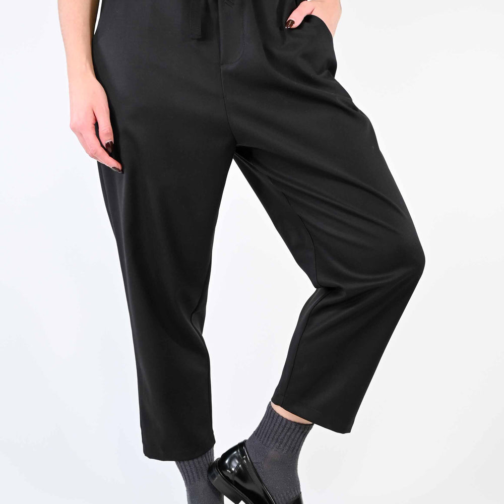 PANTALONE CON COULISSE IN POLIVISCOSA NERO