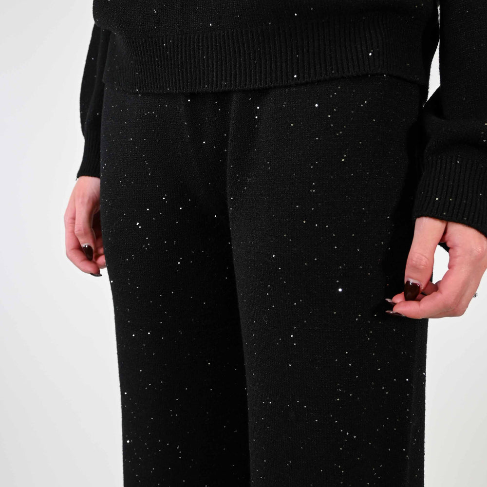 
                  
                    PANTALONE PALAZZO CON MICRO PAILLETTES NERO
                  
                