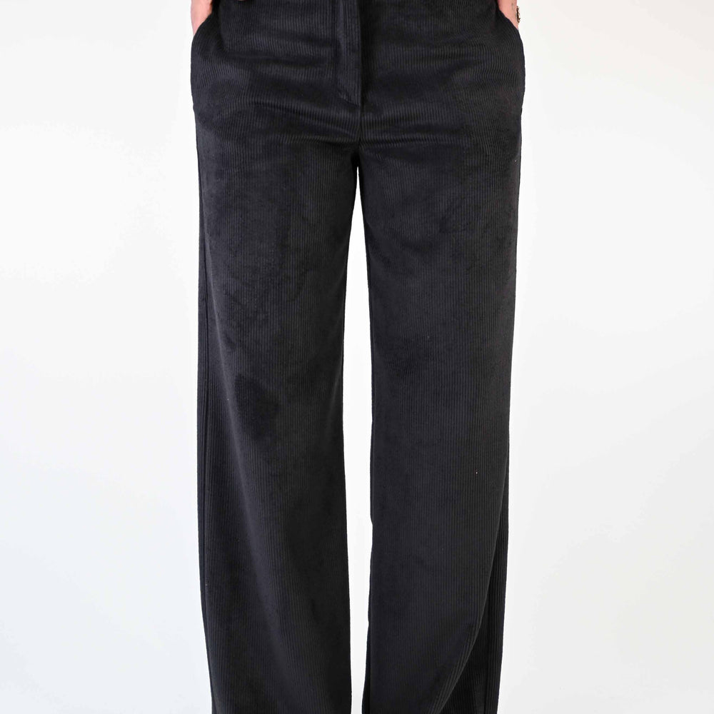 
                  
                    PANTALONE PALAZZO EASY IN VELLUTO A COSTE NERO
                  
                