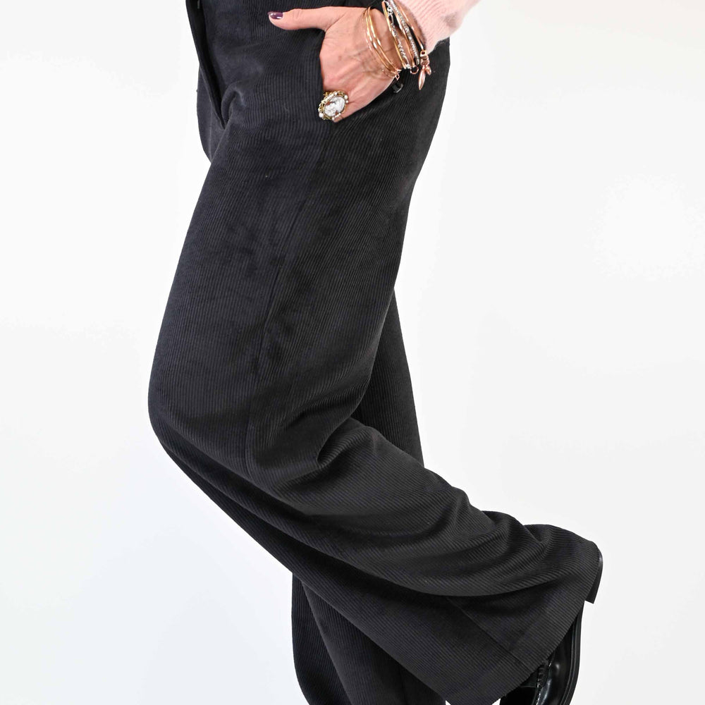 
                  
                    PANTALONE PALAZZO EASY IN VELLUTO A COSTE NERO
                  
                