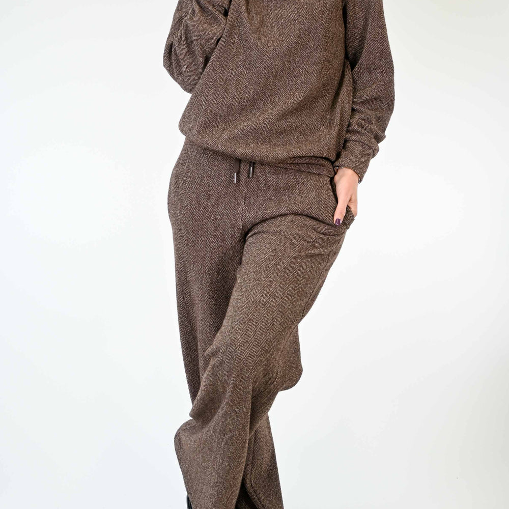 
                  
                    PANTALONE PALAZZO IN TWEED COLOR MORO
                  
                