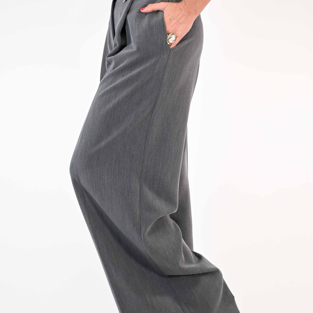 
                  
                    PANTALONE PALAZZO OVER CON PENCE COLOR GRIGIO
                  
                