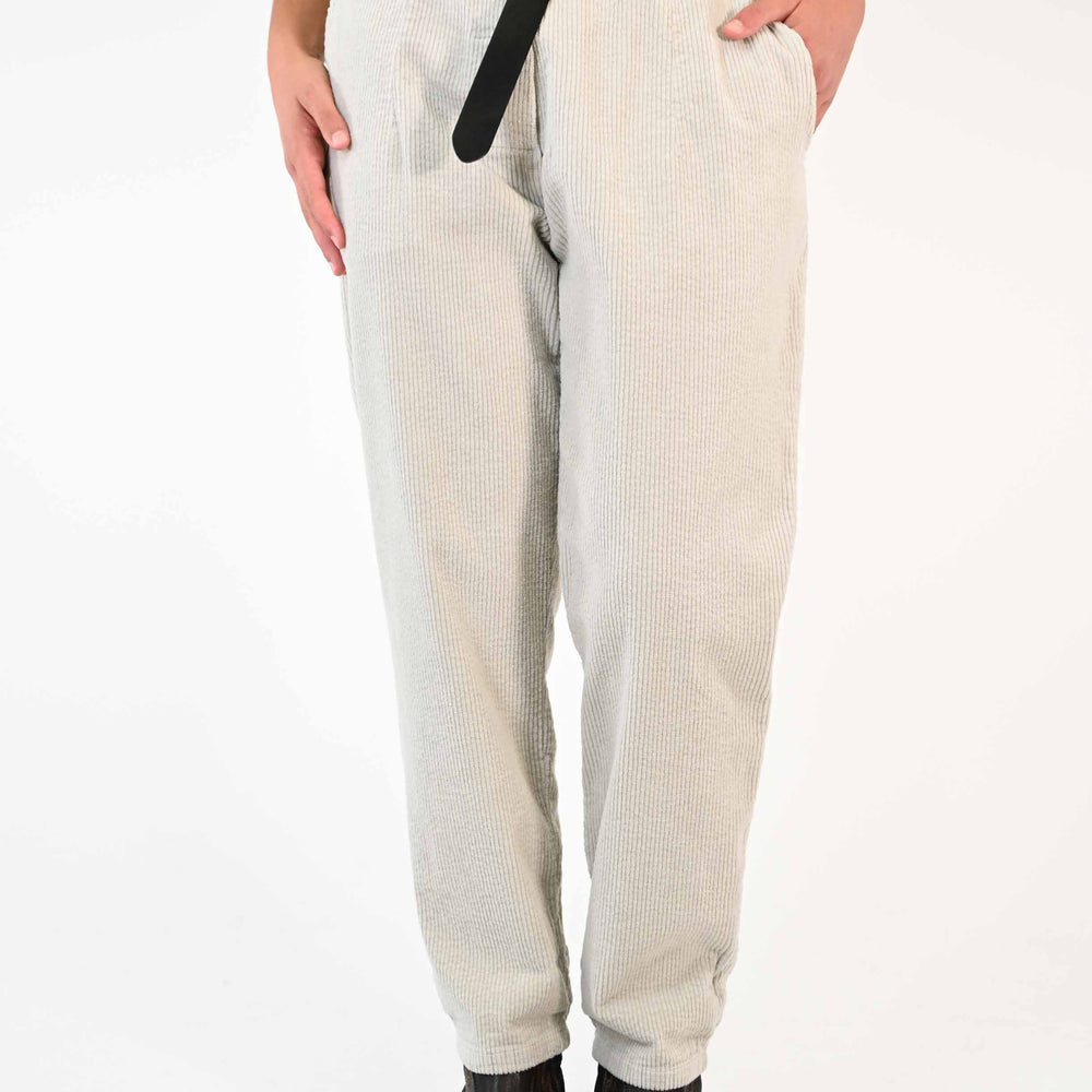 PANTALONE BAGGY IN VELLUTO A COSTE GHIACCIO