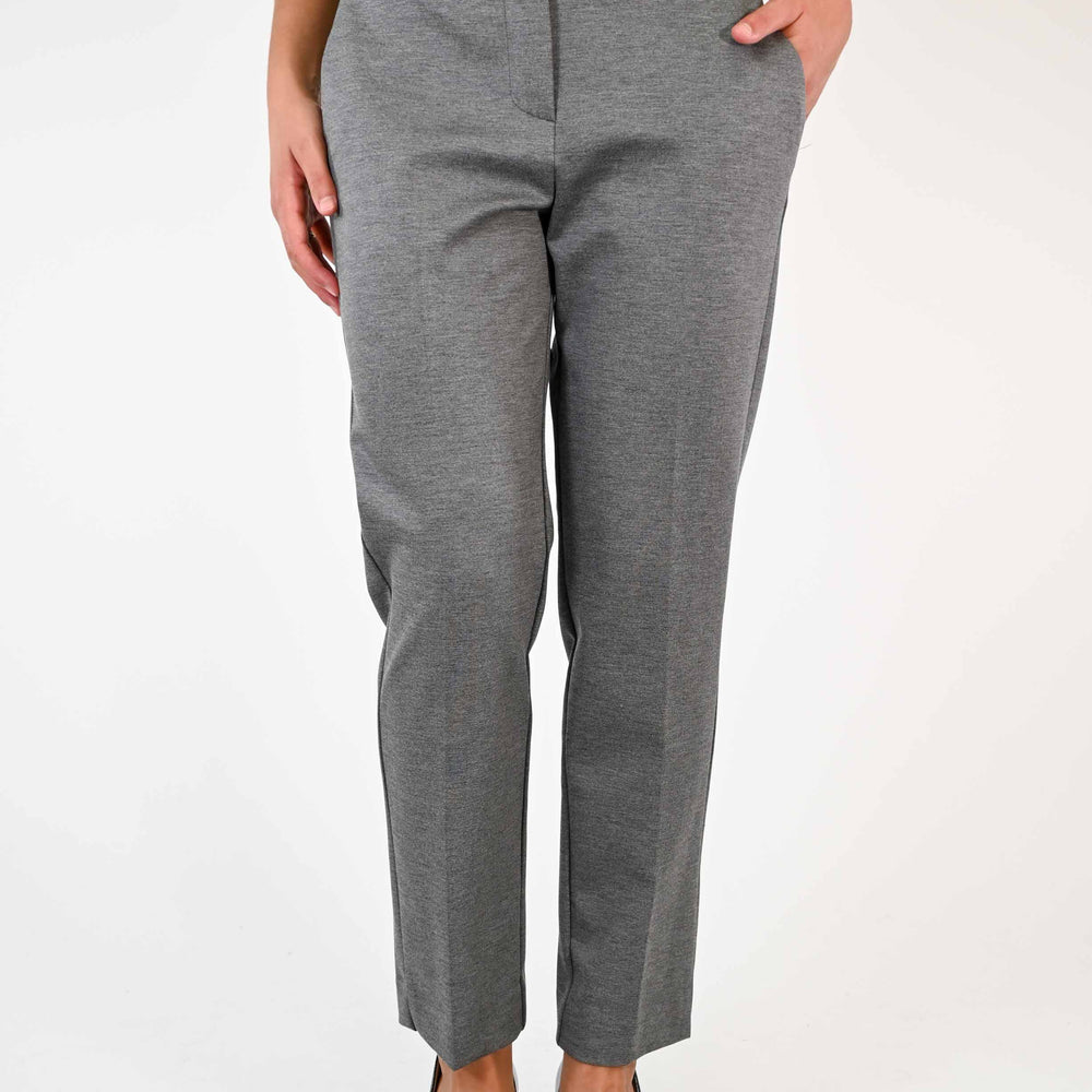 PANTALONE CAPRI IN PUNTO MILANO COLOR GRIGIO