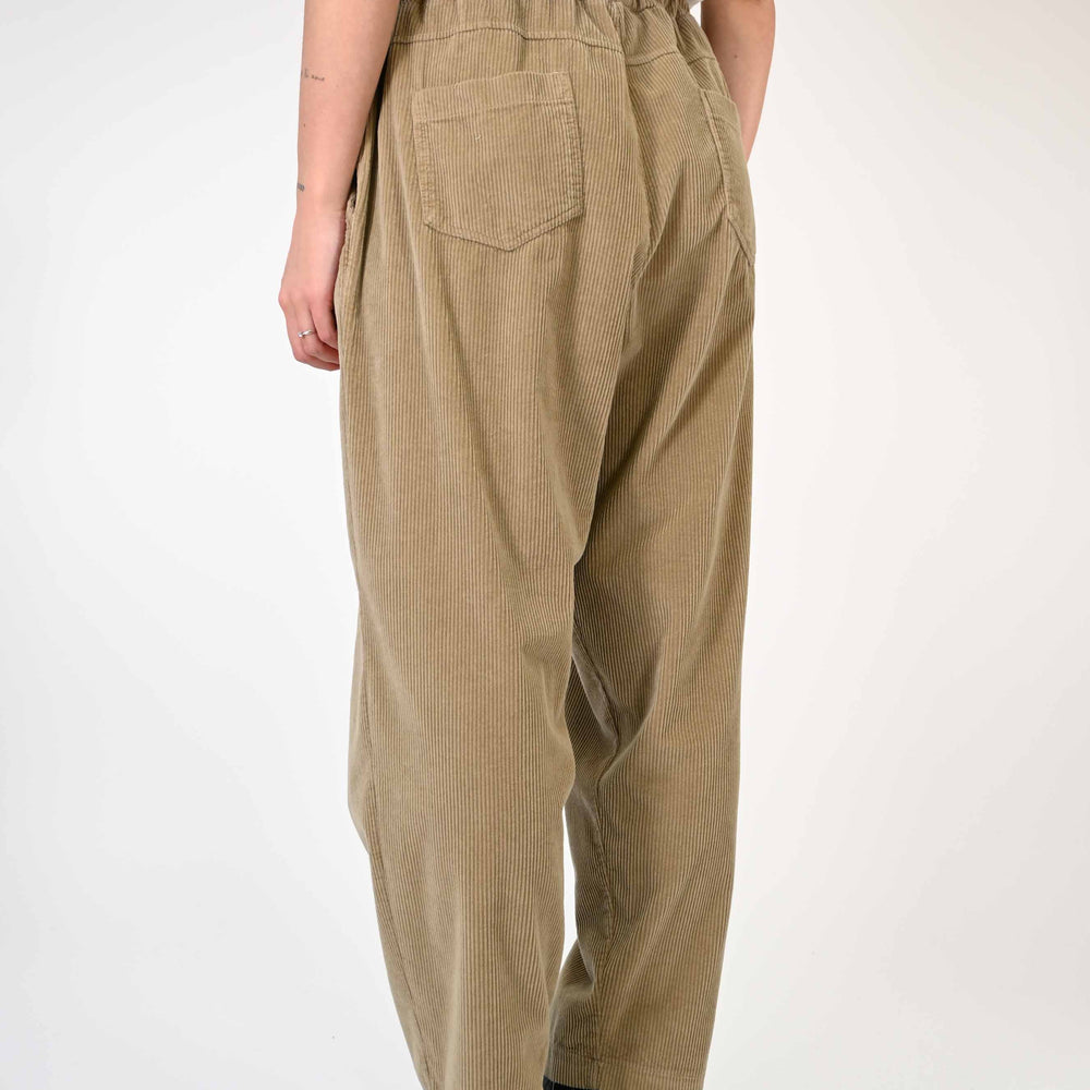 
                  
                    PANTALONE BAGGY CON COULISSE IN VELLUTO BEIGE
                  
                