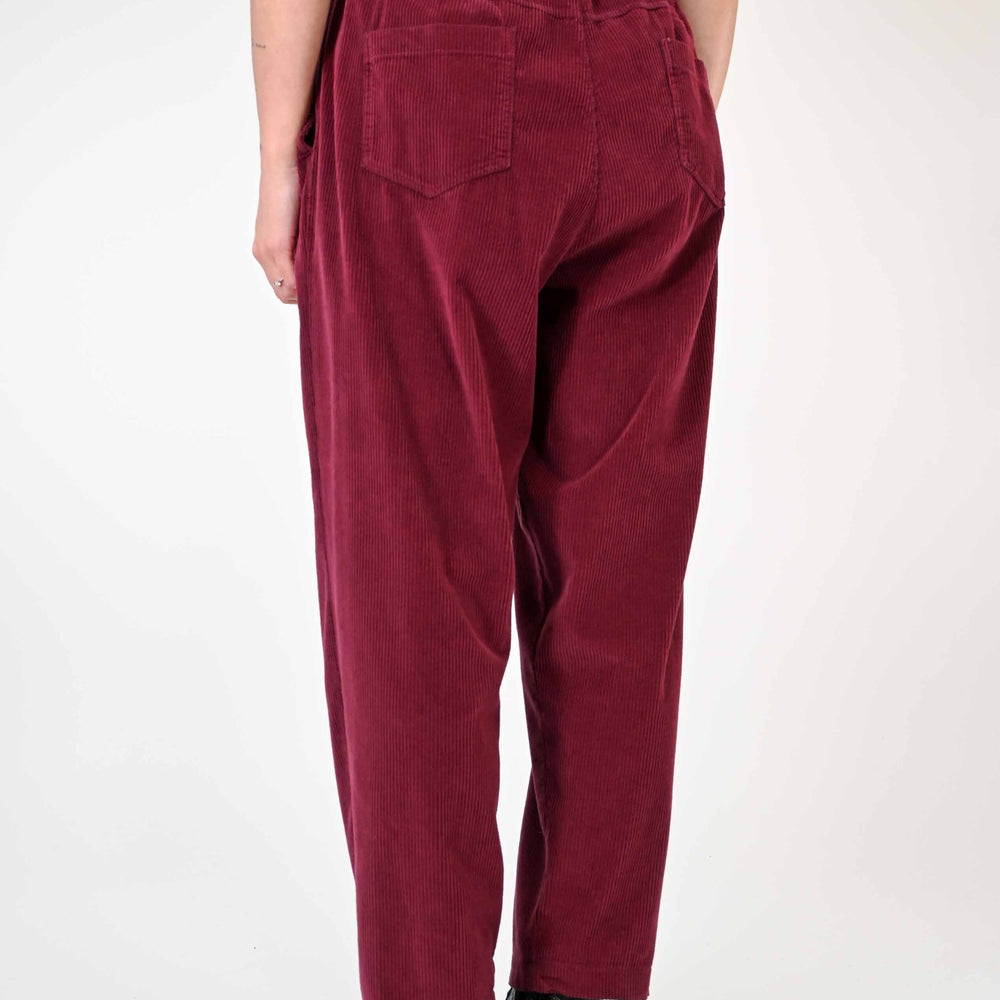 
                  
                    PANTALONE BAGGY CON COULISSE IN VELLUTO CICLAMINO
                  
                