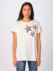  T-shirt Vicolo stampa stelle animalier