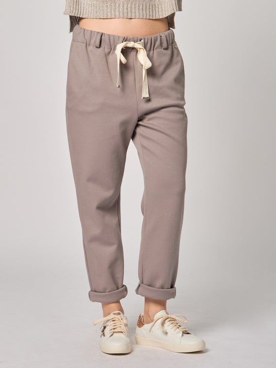 Pantalone in felpa con coulisse Souvenir grigio