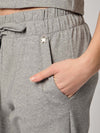 Pantalone Souvenir punto milano con coulisse grigio