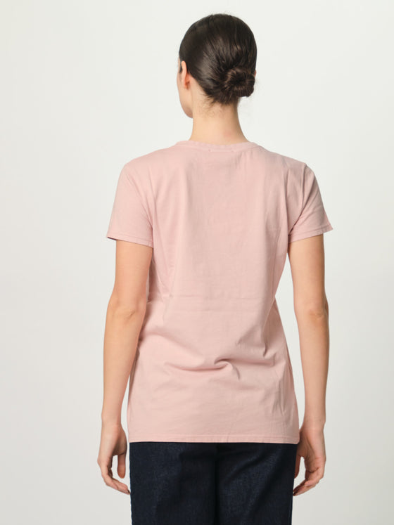 T-shirt con strass Vicolo rosa