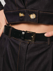  Cintura con fibbia con logo Vicolo nero