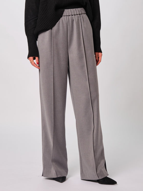Pantalone palazzo con spacco Vicolo grigio