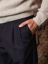 Pantalone Berna in tessuto tecnico blu